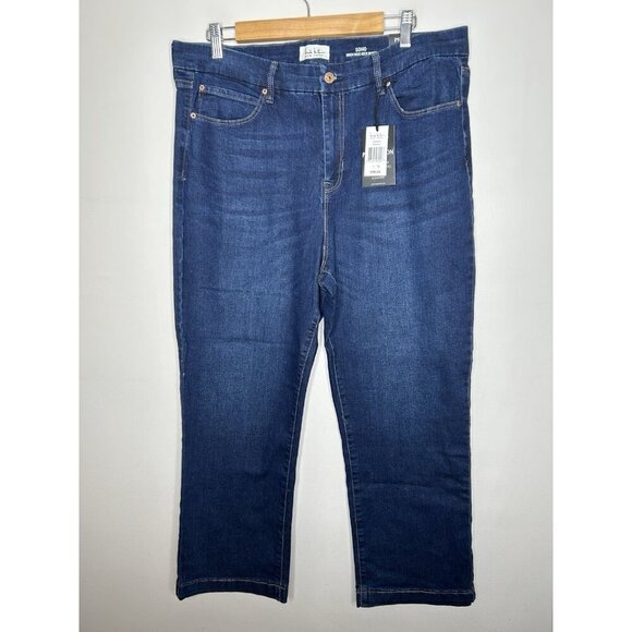 Nicole Miller Jeans Women’s Perfection Ultra Stretch Dark Blue Size 16 NWT - Picture 1 of 11